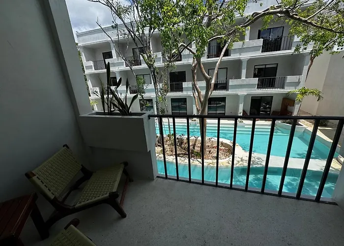 Apartment Jungle Loft With Pool And Rooftop Near And Cenotes And Dowtown! Fast Wifi! Perfect For Expats *