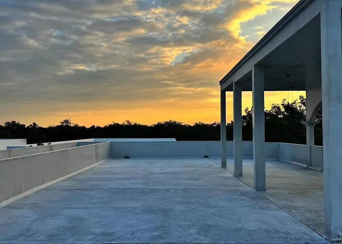 Jungle Loft With Pool And Rooftop Near And Cenotes And Dowtown! Fast Wifi! Perfect For Expats Apartment *