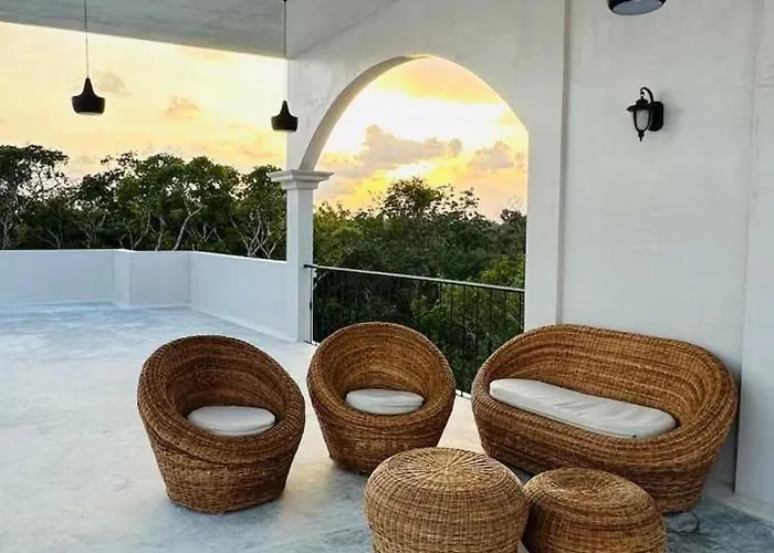 Jungle Loft With Pool And Rooftop Near And Cenotes And Dowtown! Fast Wifi! Perfect For Expats Tulum